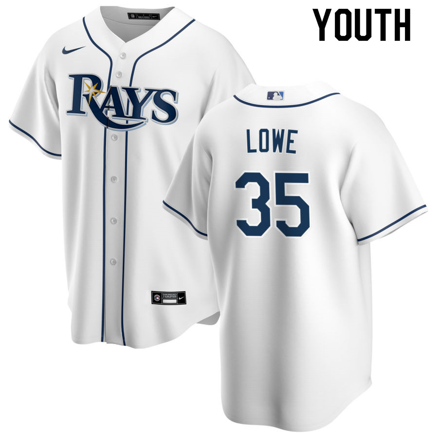 Nike Youth #35 Nate Lowe Tampa Bay Rays Baseball Jerseys Sale-White